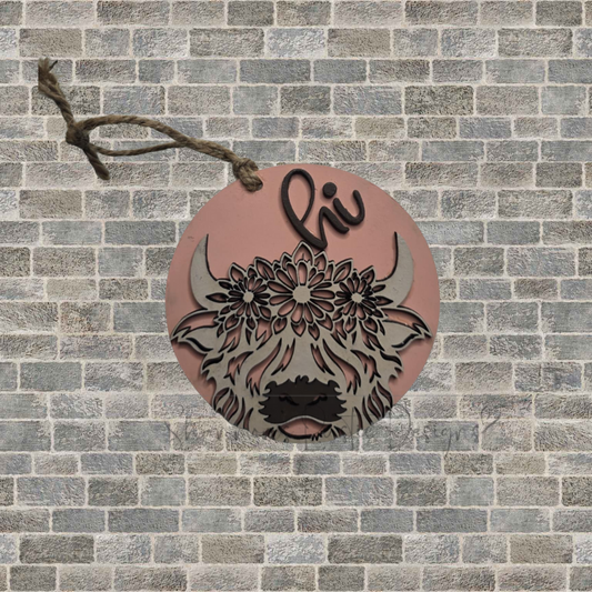 Highland Cow Ornament