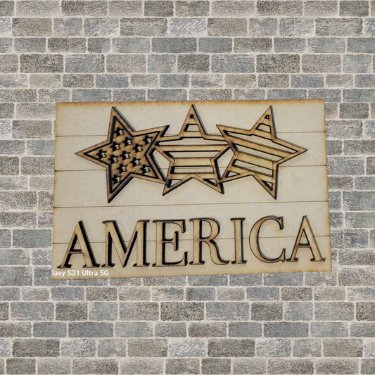 America Sign Insert