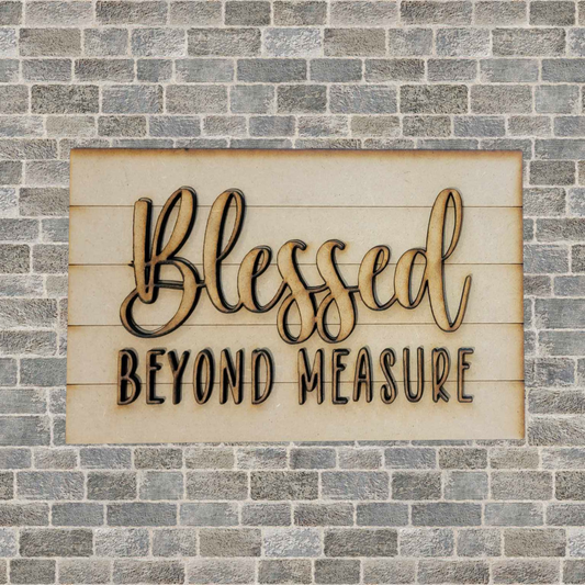 Blessed Beyond Measure Sign Insert