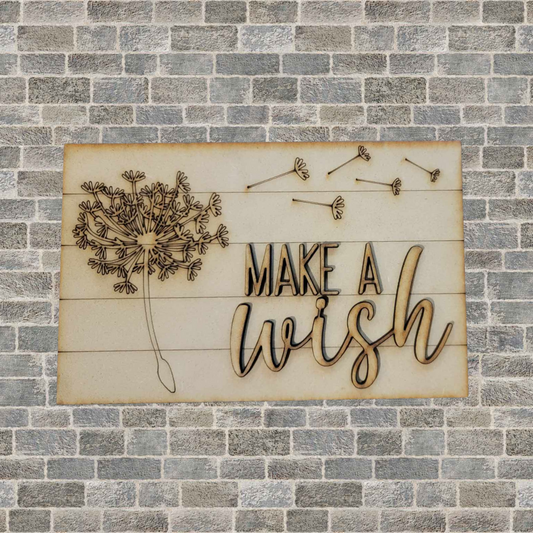 Make a Wish Sign Insert